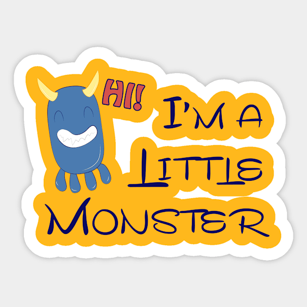 Little monster Sticker by ASCasanova